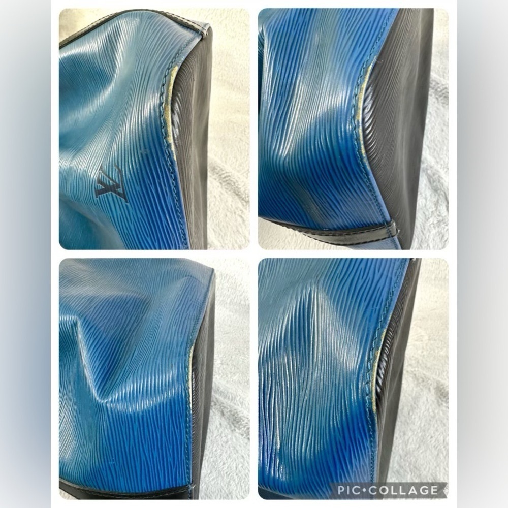 💙Vtg 90s LV Epi Leather Petit Noé Bucket Bag - Picture 14 of 16